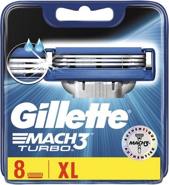 Gillette Mach 3 Turbo Scheermesjes - 8 stuks