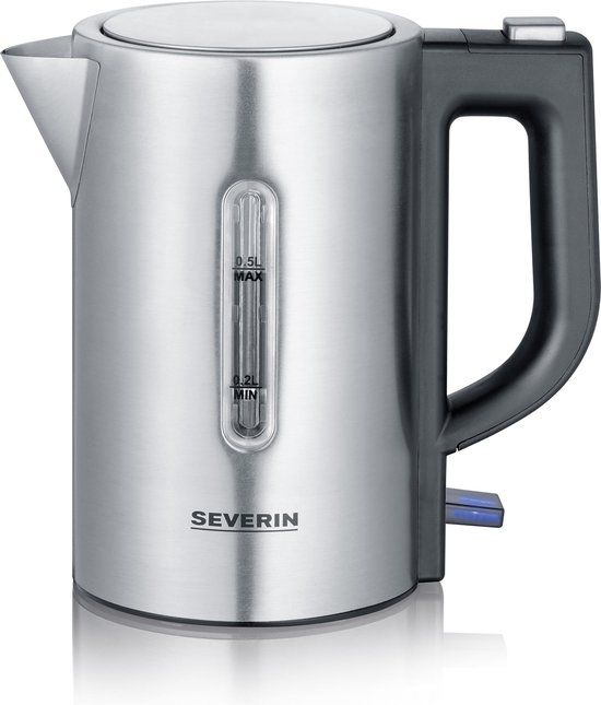 Severin 3646 Waterkoker - 0.5L - Zwart/RVS