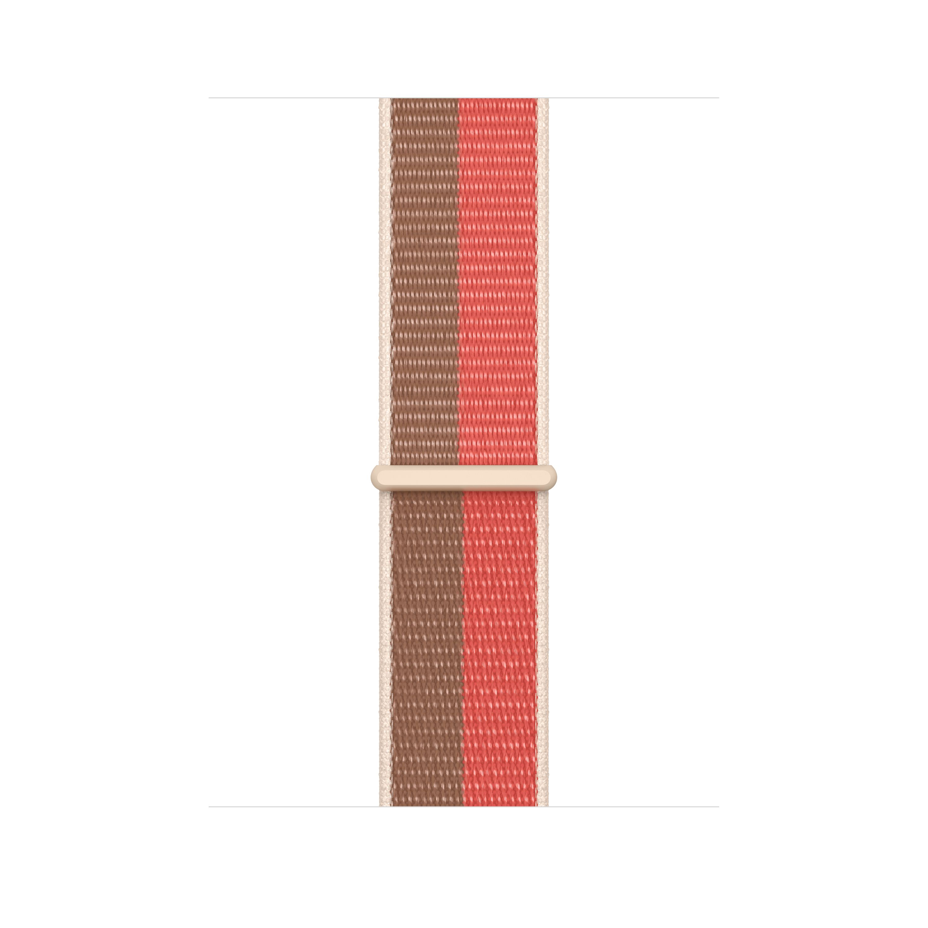 Apple Sport Loop band voor Apple Watch 42/44/45/46/49mm - Pink Pomelo/Tan Nylon