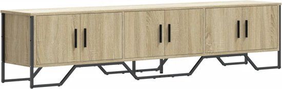 vidaXL Tv-meubel 180x34x41 cm bewerkt hout sonoma eikenkleurig