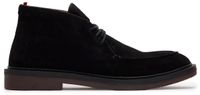 Manfield - Heren - Zwarte suède desertboots - Maat 40