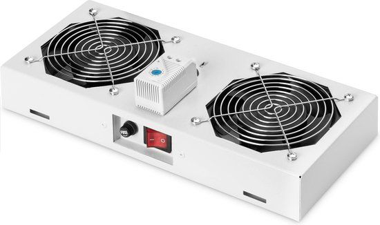 Digitus DN-19 FAN-2-WM-T - Cooling Unit for 19" Racks - Grey