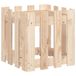VidaXL Plantenbak met hekontwerp 40x40x40 cm massief grenenhout