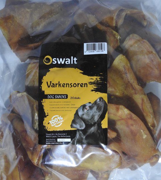 Oswalt Varkensoren - Hondensnack - 20 stuks - 1.10 kg