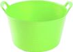Plasticforte flexibele emmer/kuip - 2x - groen - kunststof - rond - 56 liter