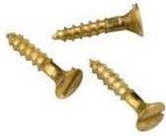 Hoenderdaal Fasteners Hoenderdaal Houtschroef Messing Blank Pk Zs Din97 5.0X50
