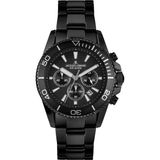 Jacques Lemans 1-2206N Liverpool Diver Polshorloge Heren Kwarts Zwart Staal 44mm 20 ATM