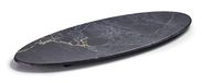 LACOR 63183, MELAMINE OVAAL DIENBLAD „STONE” 65X26X3CM, ZWART