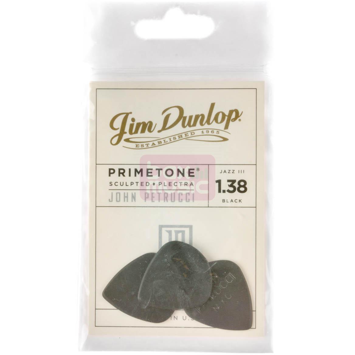 Dunlop John Petrucci Primetone Black 3-pack plectrumset