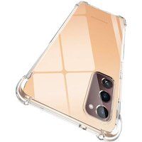 Phonillico® Transparant siliconen schokbestendig hoesje voor Samsung S20 FE