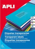 APLI 10968 - Doorschijnende weerbestendige etiketten 63,5 x 38,1 mm 20 vellen