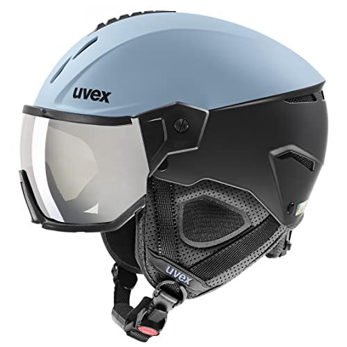 UVEX instinct visor, Skihelm Unisex-Volwassene, glacier - black mat, 53-55 cm