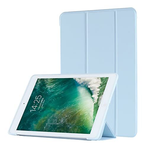 Msadgy Hoes voor iPad 9e generatie 2021 / 8e generatie 2020 / 7e generatie 2019 10,2 inch Trifold Stand Protective Smart Case met zachte TPU achterkant, Auto Sleep/Wake