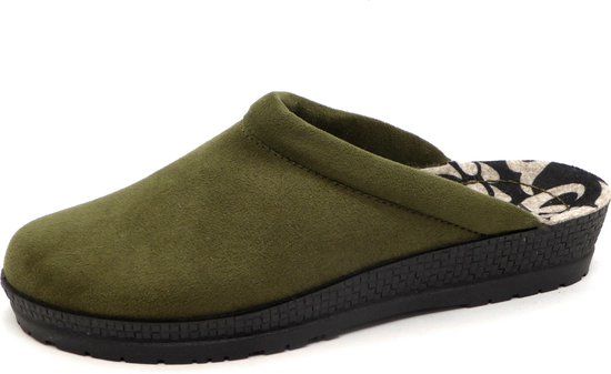 Rohde Dames Pantoffel - Neustadt-D 2291 - Kaki - Maat 41