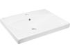 Brevis Lavabo suspendu avec trou pour robinetterie au milieu, 60x45x14cm (SATBRE6045S)