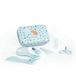 Miniland Baby Kit - Hygiëne et Soins Set pour Bébés avec 6 Accessoires: Brosse, Peigne, Ciseaux, Coupe-ongles, Stimulateur gingival et 2 limes avec étui, idéal pour le voyage (ours)