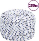 vidaXL - Boot - touw - 6 mm - 250 m - polypropyleen - wit