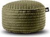 Extreme Lounging b-poufe cord poef rond voor binnen zachte & comfortabele stof 60x40cm fern