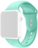 By Qubix - Apple Watch Bandje - Siliconen Sportbandje - Mint Groen - 38/40/41/42mm