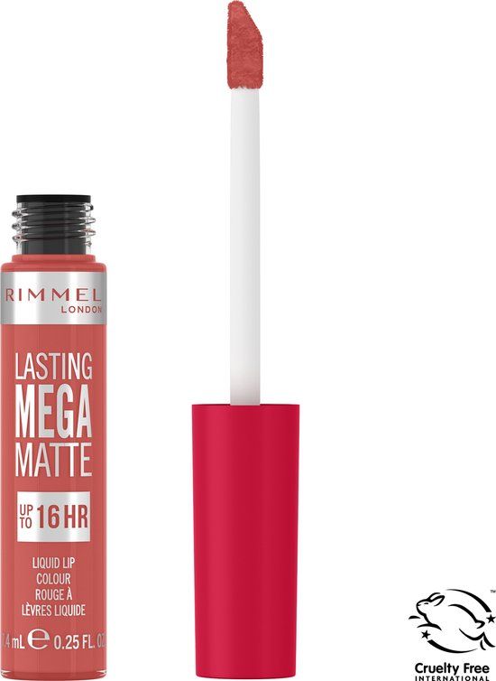 Rimmel London Lasting Mega Matte Liquid Lipstick - 600 Coral Sass - 7.4 ml