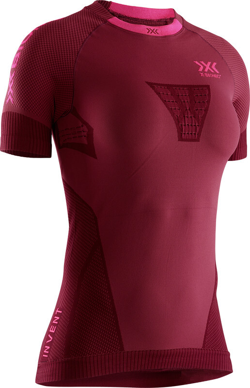 X-BIONIC Invent 4.0 Run Speed Hardloopshirt korte mouwen Dames rood