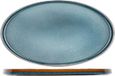 Cosy & Trendy Quintana Blue Dinner Plate 35.5x23.5cm Oval Porcelain