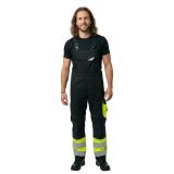 Mascot Safe Supreme Amerikaanse overall met kniezakken 15669-860 - Zwart/hi-vis geel - C62 - 82
