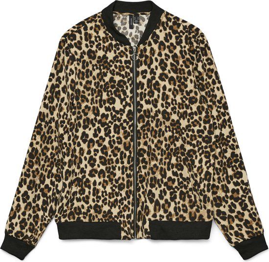 Vero Moda Vest Vmcoco L/s Bomber Aop Ga Wvn Noos 10250707 Tigers Eye/verena Dames Maat - M