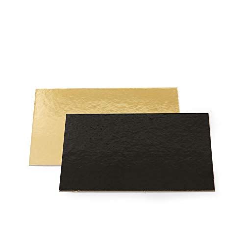 Decora Taartborden Set - 20x30cm - Goud/Zwart