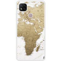 Redmi Bedrukt siliconen hoesje compatibel met Redmi 9C Map Europe Afrique
