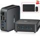 Blackview MP50 Mini PC Sets - 16 GB DDR4 - 512 GB M.2 SSD - AMD Ryzen 5 3500U - Tot 3,7GHz - WiFi 5 - Windows 11 Pro - 4K UHD Kleine PC - Gigabit Ethernet - Inclusief Toetsenbord en Bluetooth-muis - Zwart