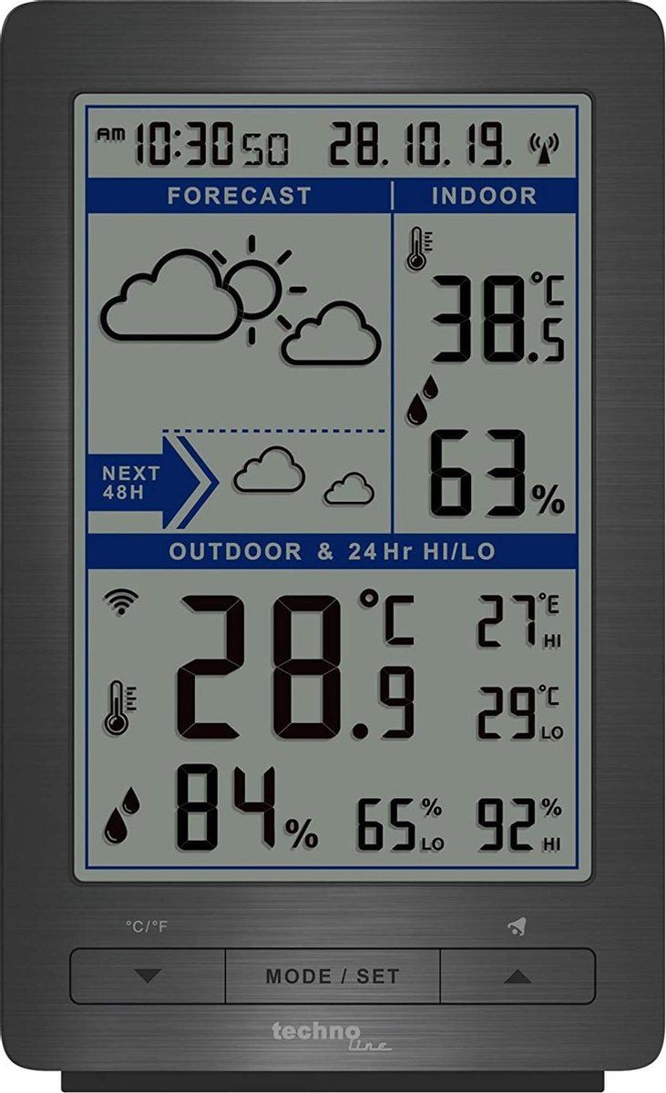 Technoline Weerstation - WS 9485 - Radio gestuurd - Incl. Buitensensor