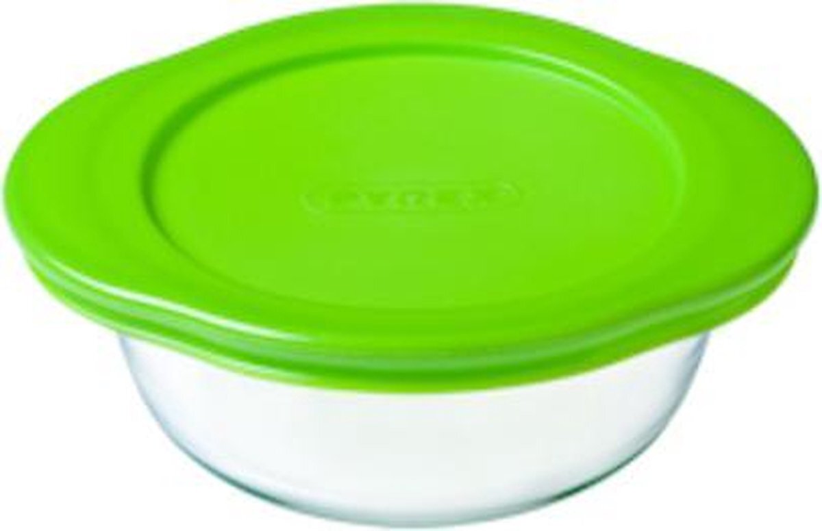 Pyrex Cook & Store Schaal Rond - Inclusief Deksel - Borosilicaatglas - 350 ml - Transparant