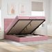 Maison Exclusive - Cadre de lit ottoman avec matelas rose 180x200cm velours