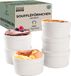 Chefarone Ramekins - 6 Mini Ovenschalen - Ramekin Schaaltjes Keramiek - Souffleschaaltjes 200 ML - Blanc