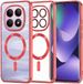 Techsuit Luxury Crystal Back Cover Geschikt voor Xiaomi Redmi Note 15 4G/5G / Xiaomi Poco M8 - Transparant/Rood