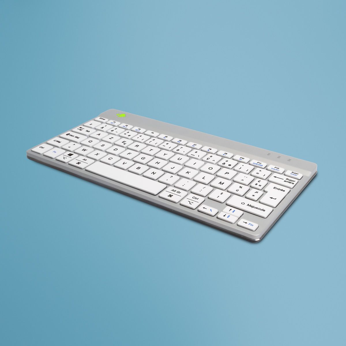 R-Go Tools Ergonomisch toetsenbord R-Go Compact Break, AZERTY (FR), Bluetooth, Wit