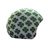 Coolcasc Hoofdbeschermhoes Coolprint Trèfle Unisex Wit/Klaver Polyester/Elastaan One Size