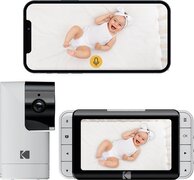 Kodak De slimme videobabyfoon CHERISH C525P biedt scherpe videobeelden, is gebruiksvriendelijk, makkelijk te installeren en heeft een lange batterijduur voor middagdutjes of de hele nacht.