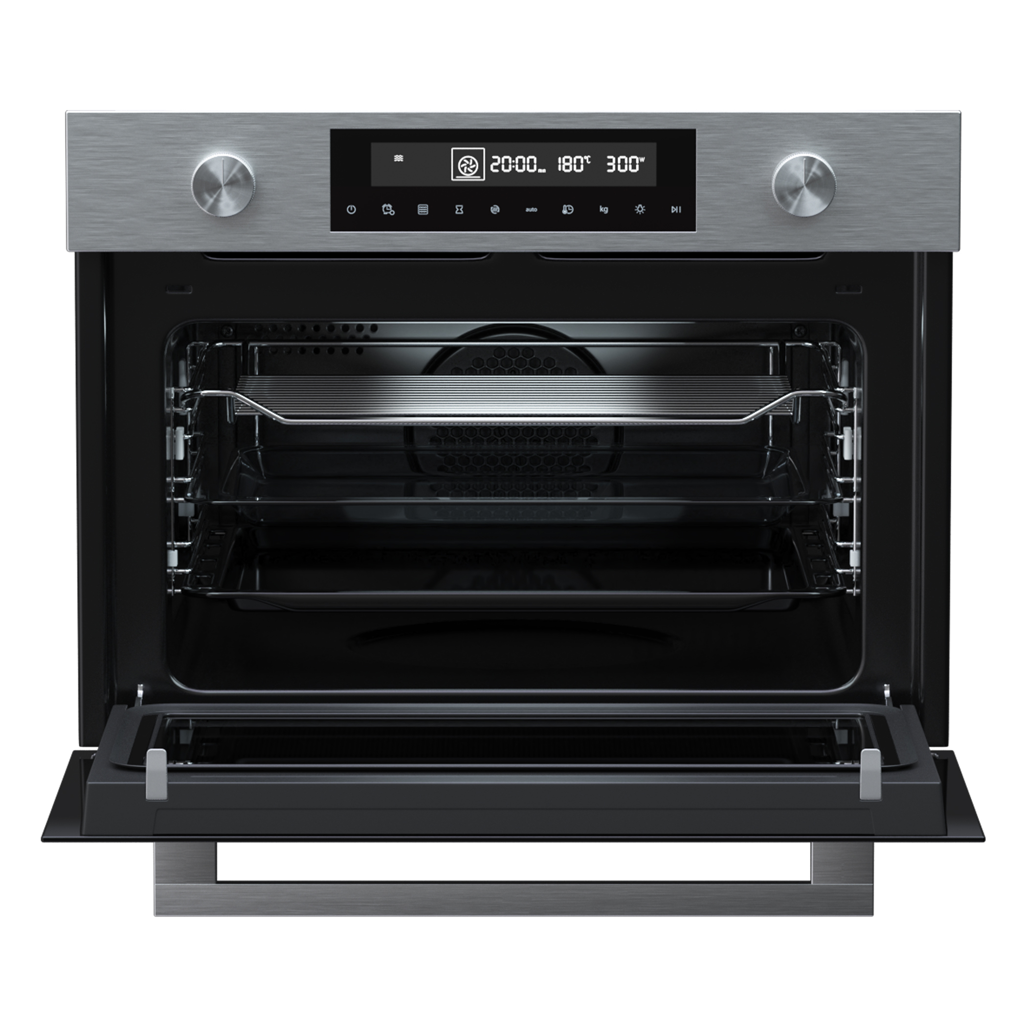 ETNA CM450RVS - Inbouw Combi-Oven - 50L - RVS - Turbo Hetelucht - 13 Programma's - LED Display - Kinderslot