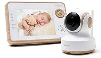 Availand Follow Babyfoon, draaibaar, lcd-display, 8,9 cm (3,5 inch), draadloos, interne accu, automatische scanfunctie, nachtzicht