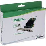 InLine 51127E Carte réseau Quad Gigabit
