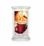 Kringle Candle Grote geurkaars Cosy & Warm - 2 lonten, 110 uur brandtijd