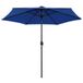 Prolenta Maison Exclusive - Parasol met LED-verlichting en aluminium mast, 270 cm, azuurblauw