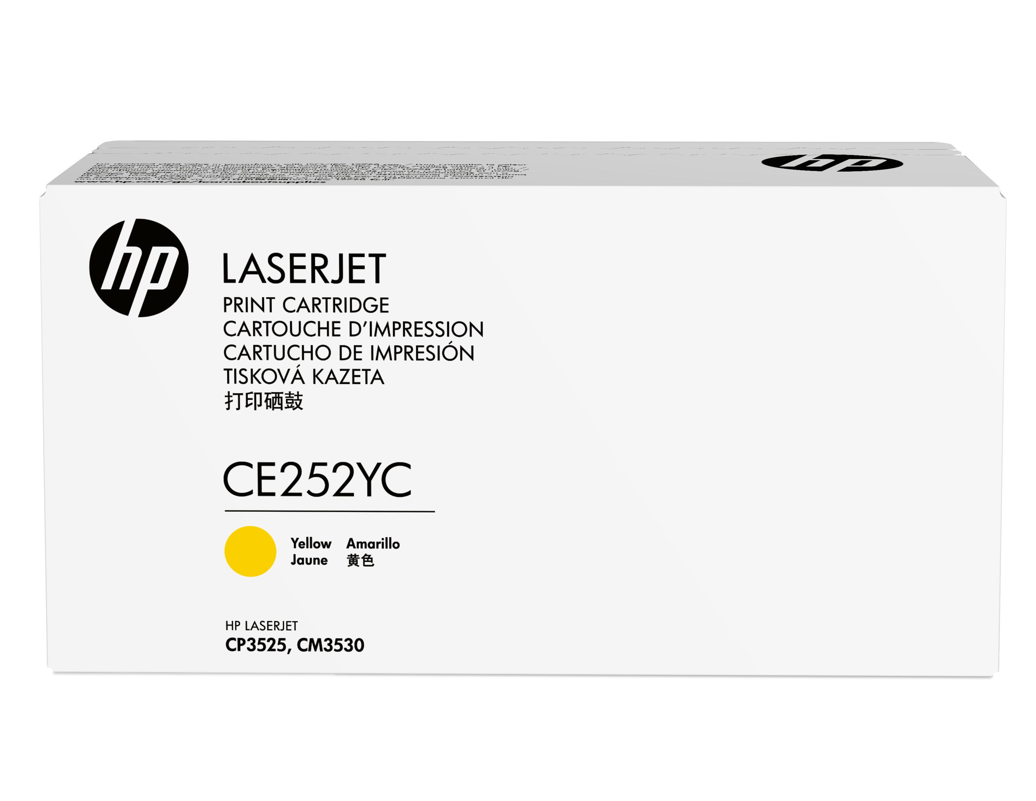 HP Contractual Yellow Optimized Original LaserJet Toner Cartridge (CE252YC)