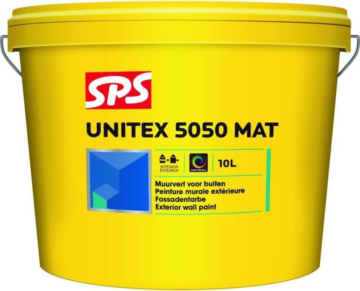 Sps Unitex 5050 Matte muurverf wit/mengbasis P 10 liter