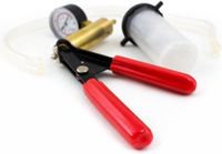 BGS Vacuümpomp en remontluhter - Multifunctionele vacuumpomp - Rood, Zwart
