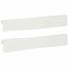 vidaXL - Profilé de couverture - pour - bordures de jardin - 2 - pc - 100 - x - 5 - x - 15 - cm - Acier - Blanc
