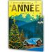 Set Happy Year Set van 10 kaarten + 10 enveloppen - goudkleurig, bergengesneden, collage ster LOT10-61-4071-B BA
