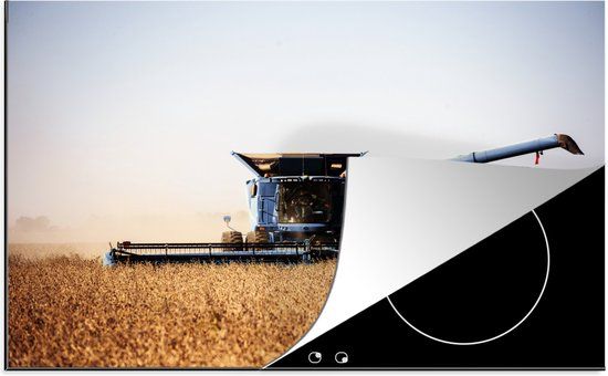 KitchenYeah® Inductie beschermer 77x51 cm - Tractor - Boerderij - Inductiebeschermer
